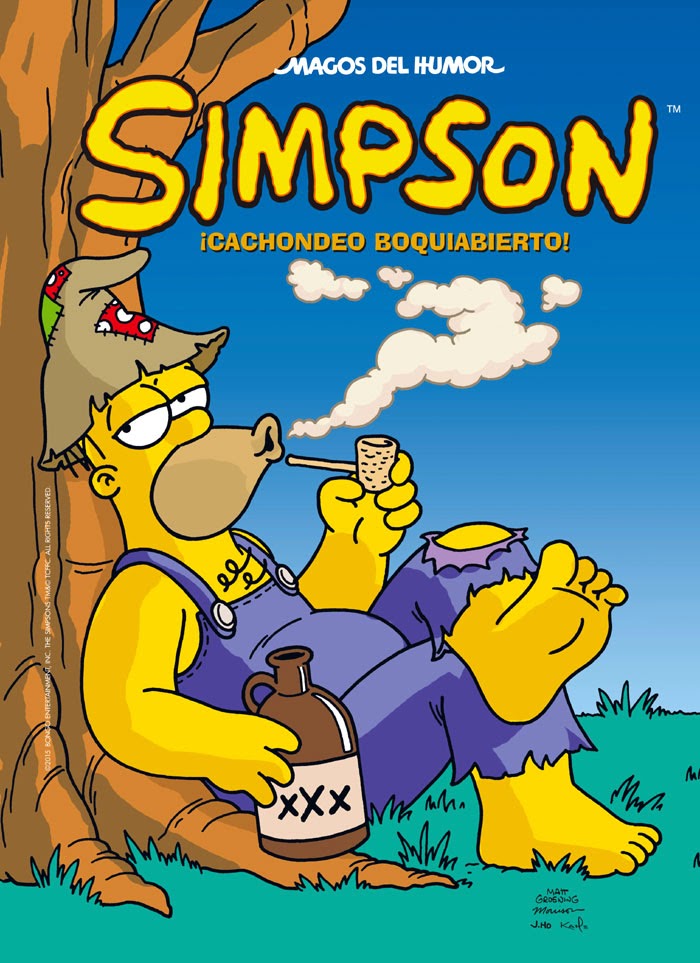 Comic de Los Simpsons: ¡Cachondeo boquiabierto!