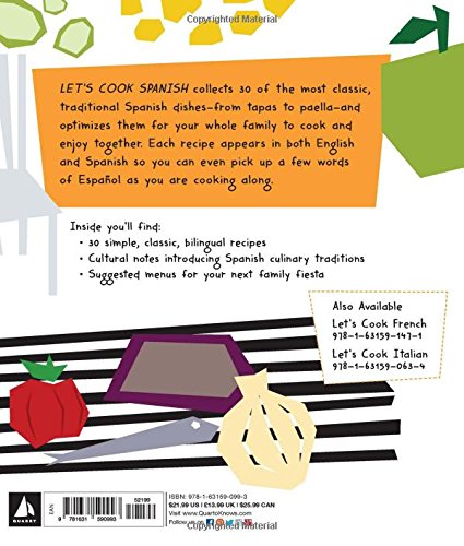 Libro bilinguë de recetas de cocina "Let's cook Spanish"-Gabriela Llamas