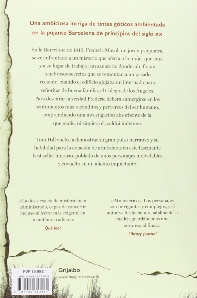 Libro de intriga de Toni Hill -"Los ángeles de hielo"