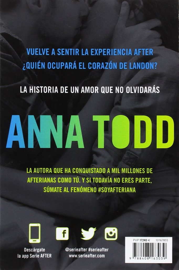 Novela de amor juvenil "Landon. Ahora y siempre" de Anna Todd #serieafter