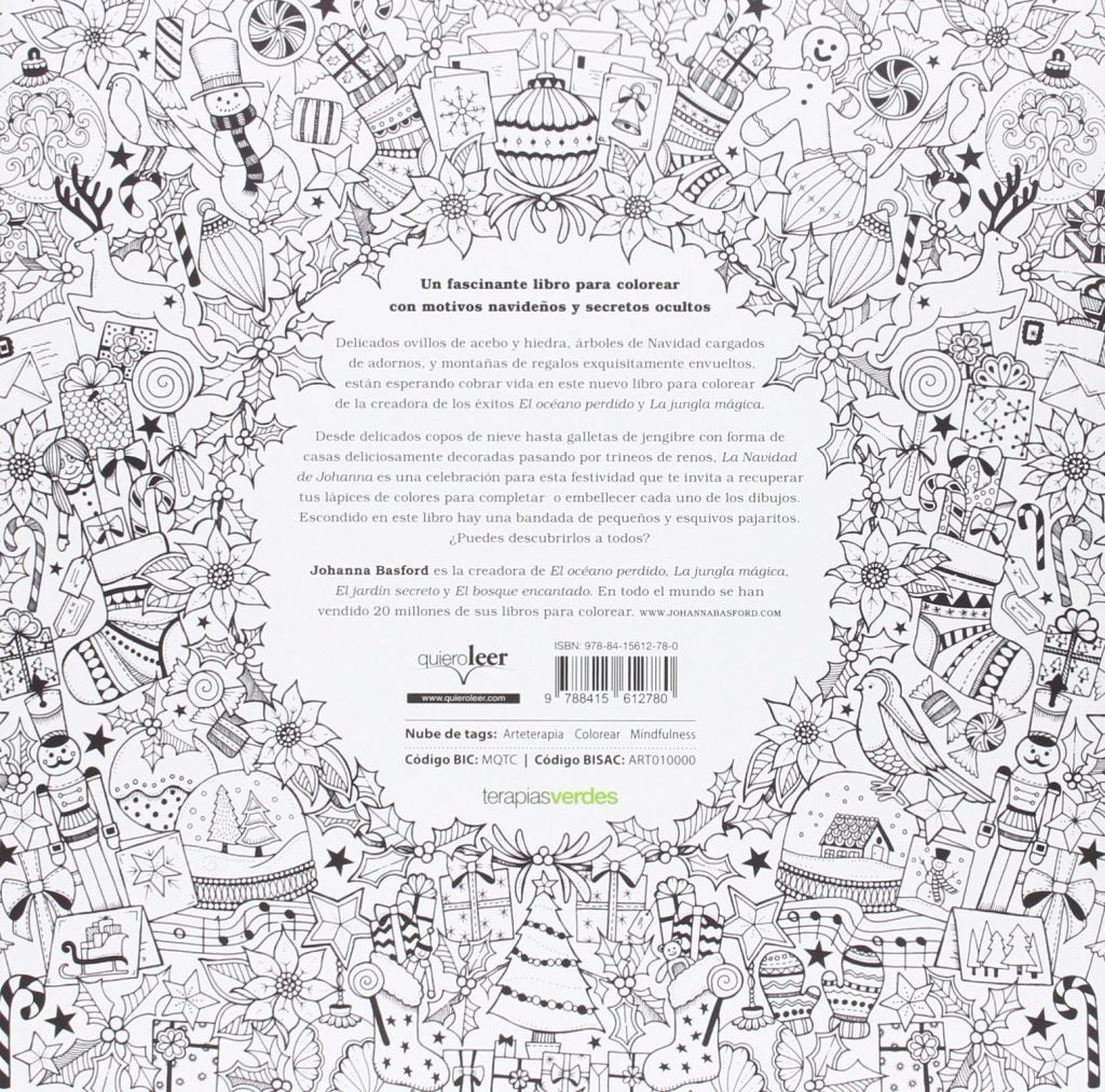 Libro de colorear para adultos "La Navidad de Johanna", Johanna Basford