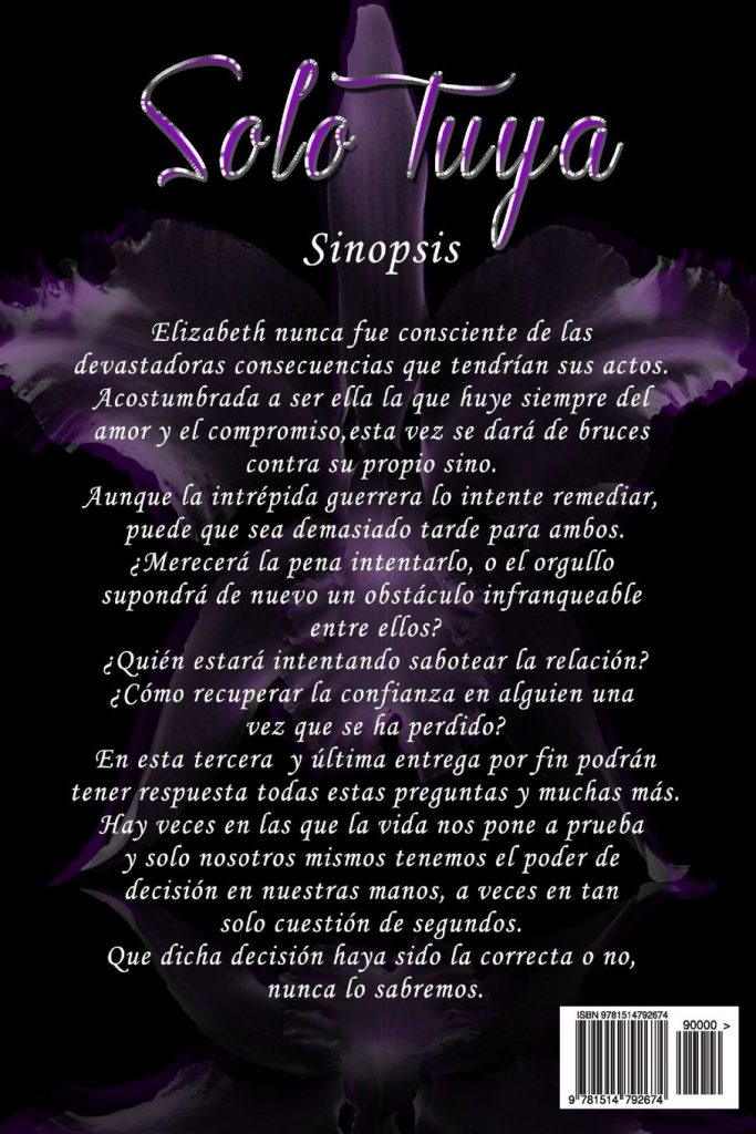 Tercer volumen de la trilogía romántica erótica Solo Tuya de Anabel García