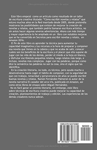 Libro para aprender a técnicas de escritores "Secretos para escribir novelas y relatos", Ramón Fernández Palmeral