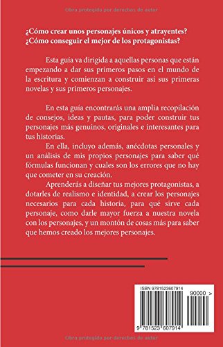 Libro para escritores de Elena Cardenal "Cómo crear personajes: Guía para principiantes"